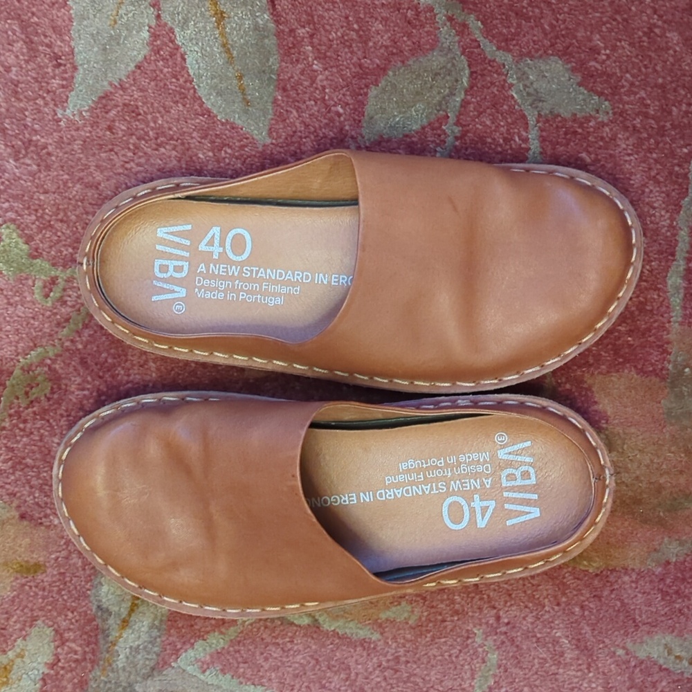 VIBAe ROMA Leather Cognac Brown / Size 40 (8.5/9 US)